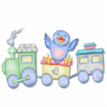Toy Train Bluebird Photo Cutout