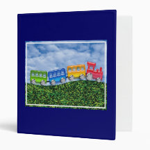 Toy Train in the Countryside 3 Ring Binders