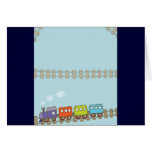 Toy trains greeting cards