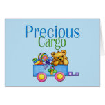 Toy Wagon and Bear Greeting Card