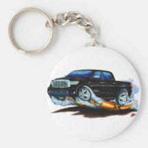 Toyota Tundra Crewmax Black Truck Keychain