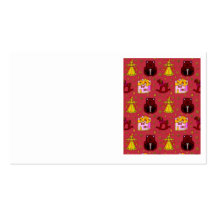 Toys – Golden Dolls & Chocolate Teddy Bears Business Card Templates