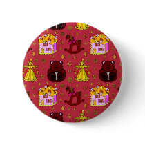 Toys – Golden Dolls & Chocolate Teddy Bears Pinback Button