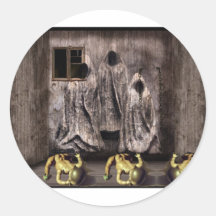 TOYS IN THE ATTIC ROUND STICKER