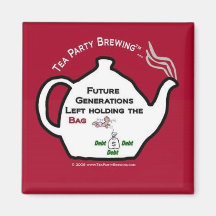 TP0111 Future Generations Left Holding Bag Magnet