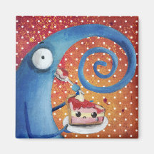 Trabik  - Strange Creature caught in the act Refrigerator Magnet