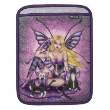 Tracey - fée de chaton - douille d'iPad Poches Pour iPad