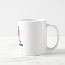 track and field athlete jumping hurdle mug