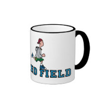 track and field guy mug