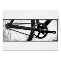 Track Bicycle Drive Train Greeting Cards