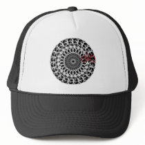 Track Bicycle Mandala Hat