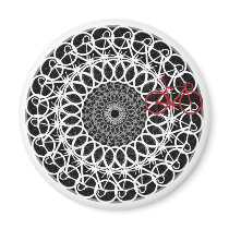 Track Bicycle Mandala Magnets