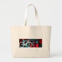 Track Bike Berlin - red blue Canvas Bag