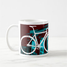 Track Bike Berlin - red blue Mug