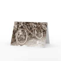Track bike greeting card