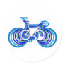 Track Bike sc Round Sticker