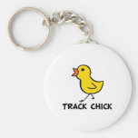 Track Chick Keychain