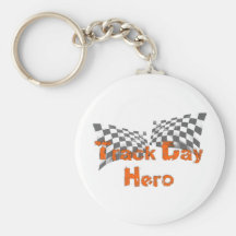 Track Day Hero Key Chain