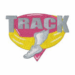 Track embroidered shirts