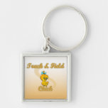 Track & Field Chick Keychain