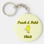 Track & Field Chick Keychain