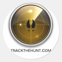 TRACKTHEHUNT.COM - Green Radar & Deer Tracks Sticker