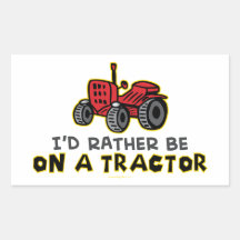 Tracteur drôle autocollants