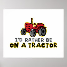 Tracteur drôle posters
