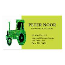 Tractor Agriculture Business Card Template