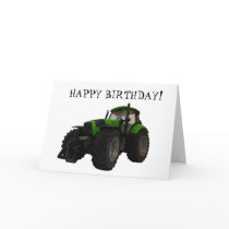 Tractor birthday card