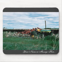 Tractor Bogs plowing wetlands Mousepad
