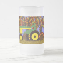 Tractor by Autumn Trees and Turkeys 1 Mug