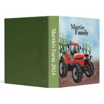 Tractor Farm Farming Country Family Photo Vinyl Binders