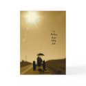 Tractor Father's Day Card: Tractor Silhouette