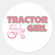 Tractor Girl Sticker