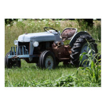 Tractor in a Field Business Card