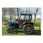 Tractor in Dutch landscape Cards