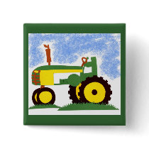 Tractor under Blue Sky Pins