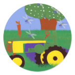 Tractors and Dragonflies Sticker
