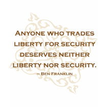 Trading Liberty for Security Baby Doll t-shirts