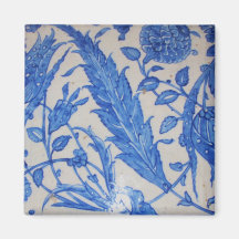 Traditional antique Blue and White Ottoman Ceramic Magnets