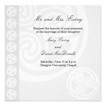 Traditional Celtic Wedding Invitation