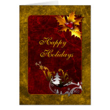 Traditional Christmas Design Greeting Cards