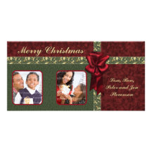 Traditional Christmas Design Photo Card