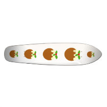 Traditional Christmas Pudding. On White. Skateboard Decks