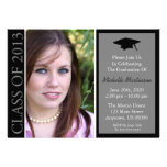 Traditional Class Of 2013 Graduation (Black) Custom Invites