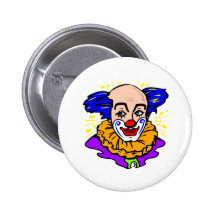 Traditional Clown Face Button