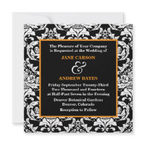 Traditional Damask Invitation
