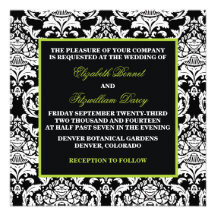 Traditional Damask Invitation