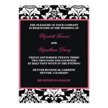 Traditional Damask Invitation